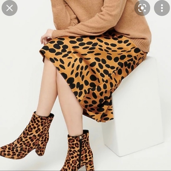 NWT J. Crew calf hair leopard boots - Picture 2 of 7